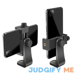 Sharingmoment Premium Smartphone Holder/Vertical and Horizontal Tripod Mount Adapter Rotatable Bracket with 1/4 inch Screw/Adjustable Clip for iPhone