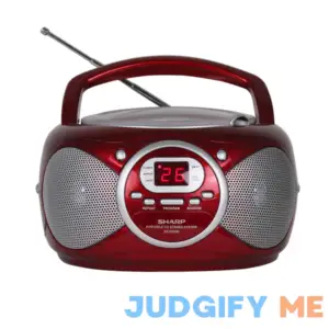 Sharp Portable CD Boombox with AM/FM Stereo and Aux Input