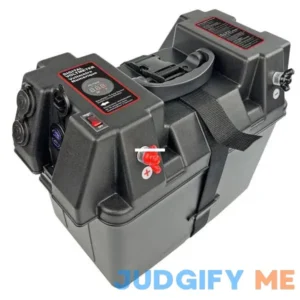 Shoreline Marine SL52079-X Deluxe Power Station Boat Battery Box with USB & USB-c