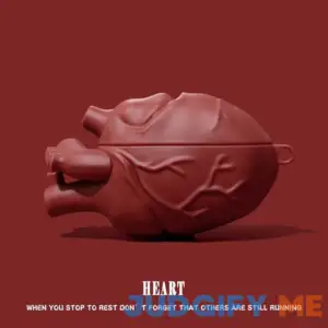 Silicone Heart-Shaped Earphone Case for Earbuds