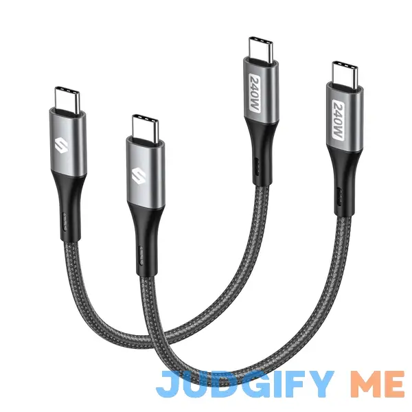Silkland 240W 100W Short USB C to USB C Cable (1FT