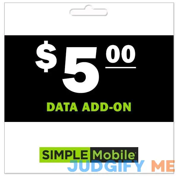 Simple Mobile Data Add-On Plans $5 (2GB) by PrePaid Phone Zone Simple Mobile Data Add-On Plans $5 (2GB) by PrePaid Phone Zone