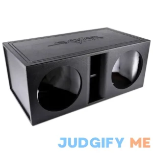 Skar Audio AR2X12V Dual 12" Universal Fit Armor Coated Ported Subwoofer Box with Kerf Port