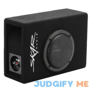 Skar Audio EVL-1X65D4-V-LP 6.5 inch 400 Watt Low Profile Slot Port Loaded Car Subwoofer Enclosure