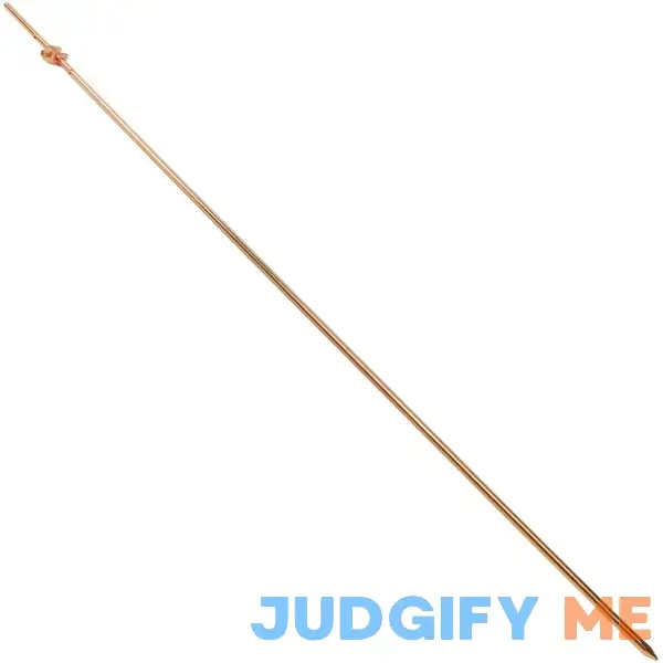 Skywalker 4ft Ground Rod with Attached Wire Clamp Copper Grounding Rod Protects Electric Fences Skywalker 4ft Ground Rod with Attached Wire Clamp Copper Grounding Rod Protects Electric Fences