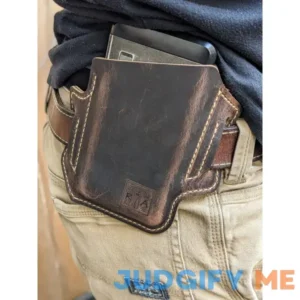 Slanted Leather Phone Holster