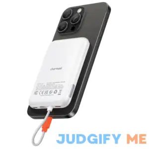 Slim Portable Charger 20W Fast Charging Power Bank Built in for iPhone Cable 5000mAh