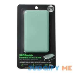 Solid Color 5000Mah Portable Power Bank