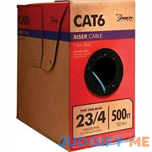Southwire 500-ft 23 Cat 6 4 Riser Blue Data Cable Pull Box 56918945