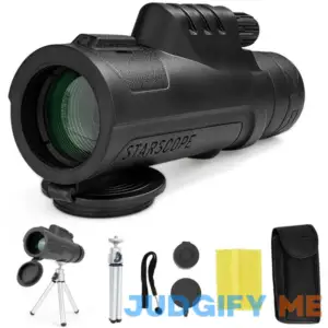 Starscope Monocular Telescope Essentials Bundle G3 10x Monocular Kit with Tripod and Accessories