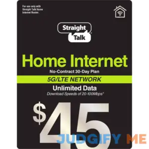 Straight Talk $45 Home Internet Unlimited Data No-Contract 30-Day Plan Top Up