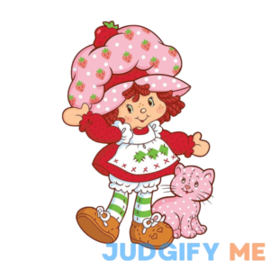 Strawberry Shortcake with cat 80s 90s Sticker