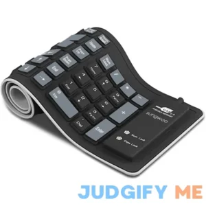 Sungwoo Foldable Silicone Keyboard USB Wired Waterproof Rollup Keyboard for PC Notebook Laptop