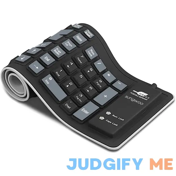Sungwoo Foldable Silicone Keyboard USB Wired Waterproof Rollup Keyboard for PC Notebook Laptop Sungwoo Foldable Silicone Keyboard USB Wired Waterproof Rollup Keyboard for PC Notebook Laptop