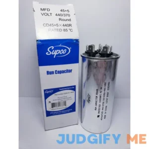 Supco Dual Run Capacitor Round 45 + 5 Mfd