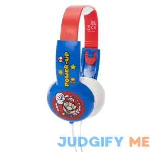 Super Mario Kid-Safe Wired Headphones With Mic