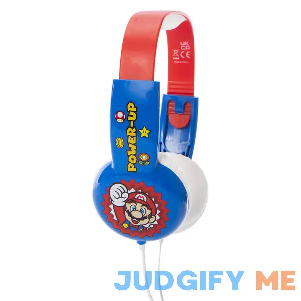 Super Mario Kid-Safe Wired Headphones With Mic Super Mario Kid-Safe Wired Headphones With Mic