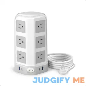 Surge Protector Power Strip Tower 20W USB C