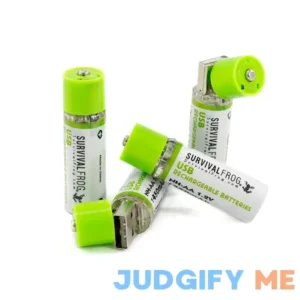 Survival Frog EasyPower USB AA Rechargeable Batteries -1.2V/1450 mAh Long Lasting Double A USB Rechargeable Batteries - Rechargeable Batteries Co. -