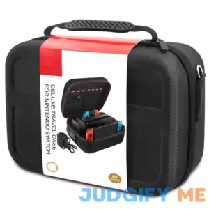 Switch Case for Nintendo Switch and Switch OLED Model Portable Full Protection Carrying Travel Bag with 18 Game Cards Storage for Switch Console