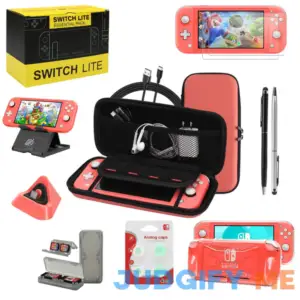 Switch Lite Accessories Bundle Kit with Carrying Case