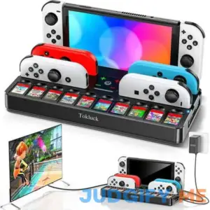 Switch TV Docking Station with Joycon Charger Replacement for Nintendo Switch TV Dock with 4K Hdmi Switch TV Adapter