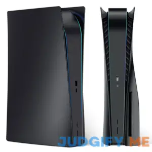TESSGO PS 5 Disc Edition Matte Black Face Plate Cover Shell Skin Case for Play Station 5 Console