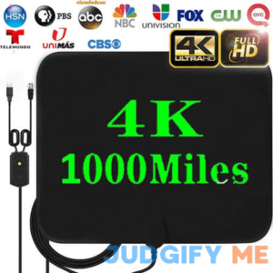 TV Antennas Amplified HD Digital TV Antenna 1000 Miles Long-RangeSupport 4K 1080p Indoor TV Digital HD Antenna Freeview With Amplifier Signal Booster