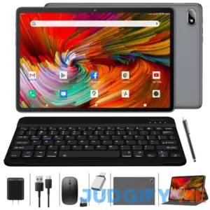 Tablet 2024 Newest Android Tablet 10 Inch WiFi Tablet 2 in1Tablet with Keyboard octa-core Tablet with128GBROM 1TB Expand 5G WiFi Tablet HD