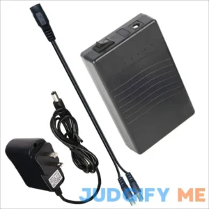 TalentCell Rechargeable 12V DC Output Lithium ion Battery Pack for LED Strip/Light/Panel/Amplifier and CCTV Camera with Charger