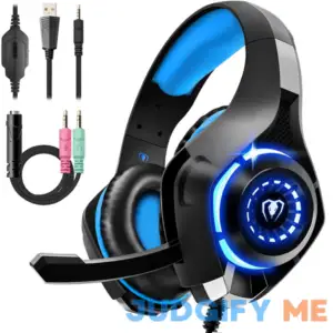 Tatybo USB Gaming Headset for PC 7.1 Surround Sound Gaming Headphones with Noise Cancelling Microphone for PS4 PS5