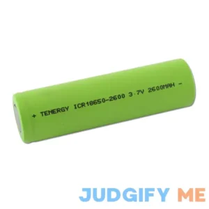 Tenergy Li-ion 18650 Cylindrical 3.7V 2600mAh Flat Top Rechargeable Battery-UL listed