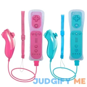 Tevodo Wii Remote Controller 2 Packs Upgrade Wii Wireless Controller Compatible with Wii Wii U Console