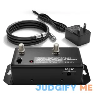 The Cimple CO Antenna Amplifier Digital TV Signal Booster Adjustable Gain