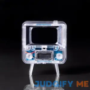 TinyTV 2 Portable Retro Television with working rotary knobs Load your own videos easily via USB onto your own minature TV