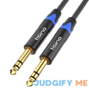Tisino 1/4 inch TRS Cable Quarter inch 1/4 TRS to TRS Balanced Stereo Audio Cable Male to Male Pro Interconnect Cable
