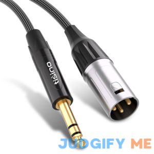 Tisino 1/4 to XLR Cable Nylon Braid Quarter inch TRS to XLR Male Balanced Interconnect Cord Patch Cable