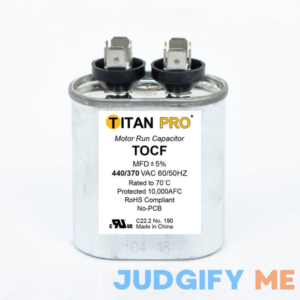 Titan Pro TOCF5 5 MFD Oval Motor Run Capacitor