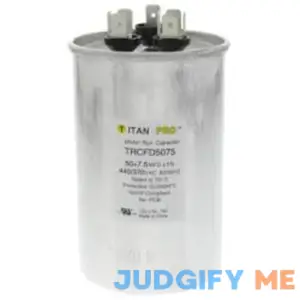 Titan Pro TRCFD5075 50+7.5 MFD 440 V Round Run Capacitor
