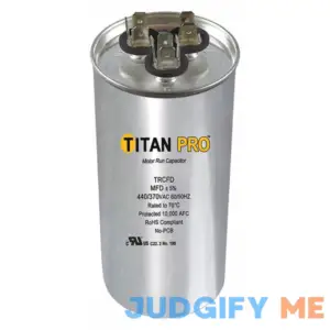 Titan Pro TRCFD6010 Run Capacitor 60+10 MFD 440/370 Volt Round