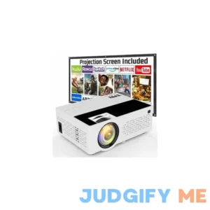 Tmy V08 Full HD Projector with 100" Screen