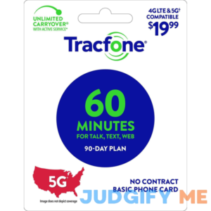 Tracfone $19.99 60 Minutes Prepaid Card