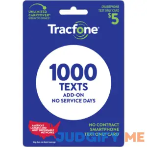 Tracfone - $5 Text Only Plan- 1000 Text