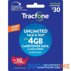 Tracfone Smartphone Monthly Plan Refill $30 by PrePaid Phone Zone