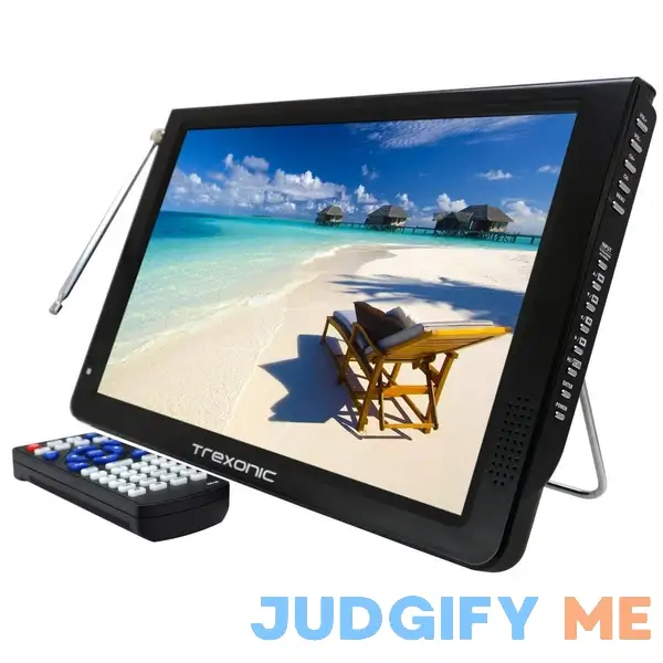 Trexonic 12" Portable Ultra-Lightweight Rechargeable Widescreen LED TV Trexonic 12" Portable Ultra-Lightweight Rechargeable Widescreen LED TV