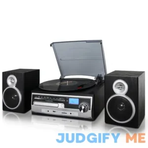 Trexonic 3-Speed Turntable With CD Player