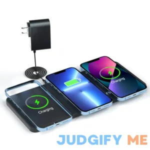 Triple Wireless Charger Pad 15W Fast Charging Station for Apple iPhone 15/ Pro/Max/Plus