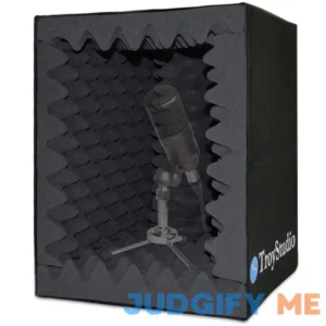 Troystudio Portable Vocal Booth Large Foldable Microphone Isolation Shield