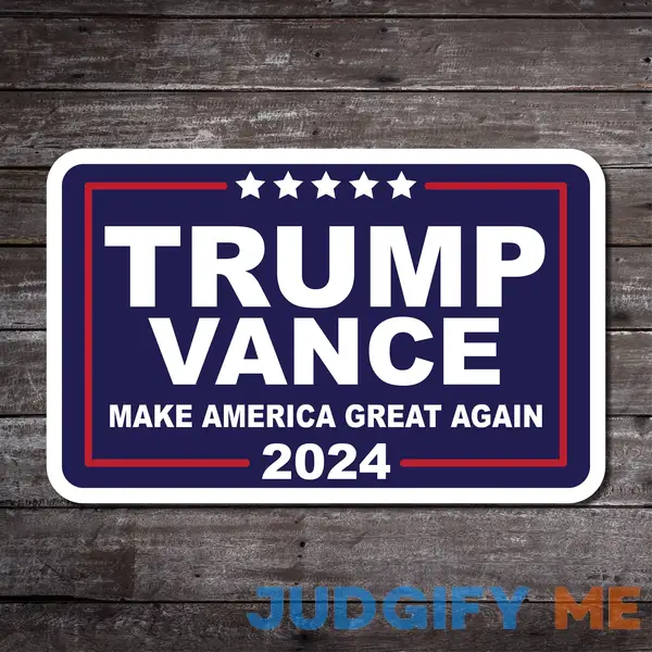 Trump Vance Sticker | Decal | Conservative | Republican | Trump Trump Vance Sticker | Decal | Conservative | Republican | Trump