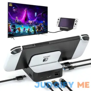 Tv Docking Station for Nintendo Switch / Nintendo Switch Oled 6-in-1 Switch Dock with Hdmi 2.0